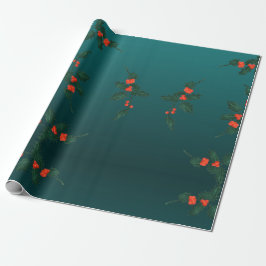 Mistletoe Wrapping Presentpapper