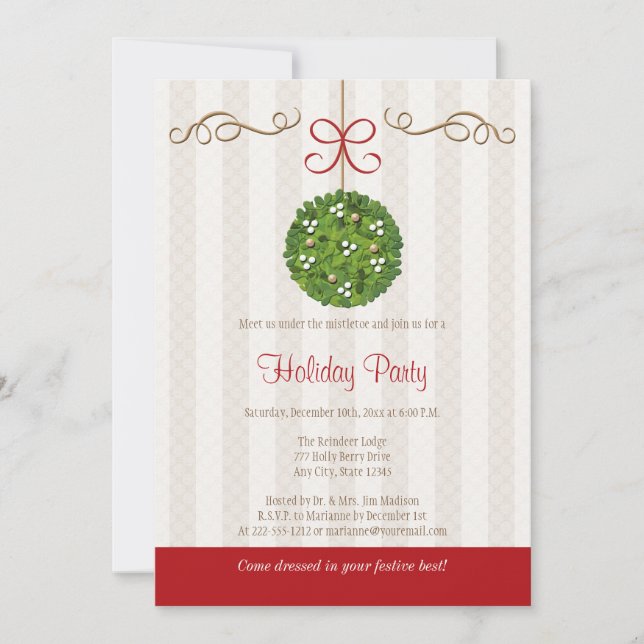 MISTLETOEJULFESTINBJUDNINGAR INBJUDNINGAR (Framsida)