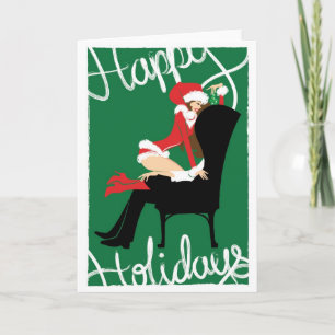 Mistletoenotecard Helgkort