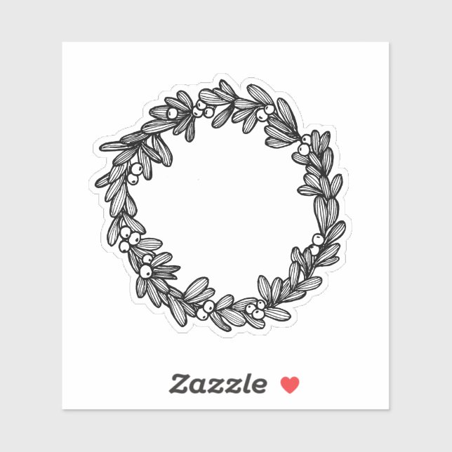 Mistletofrand Klistermärken (Ark)