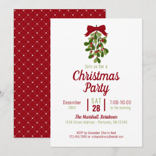 Mistletoll jul Party Helgdag Inbjudningar