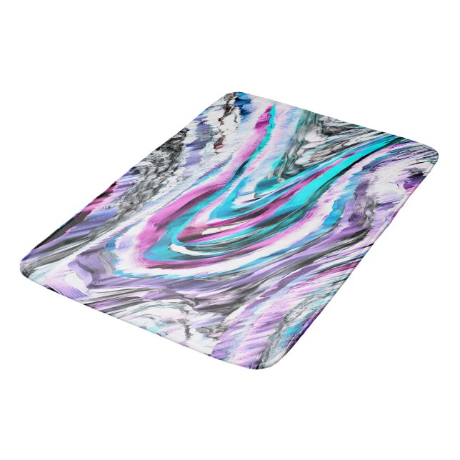 Misto de gradiente e chuviscado, ciano e rosa badrumsmatta (Vinklad)