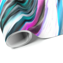 Misto de gradiente e chuviscado, ciano e rosa presentpapper