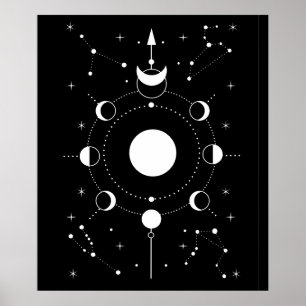 Mistoppet Måne Poster