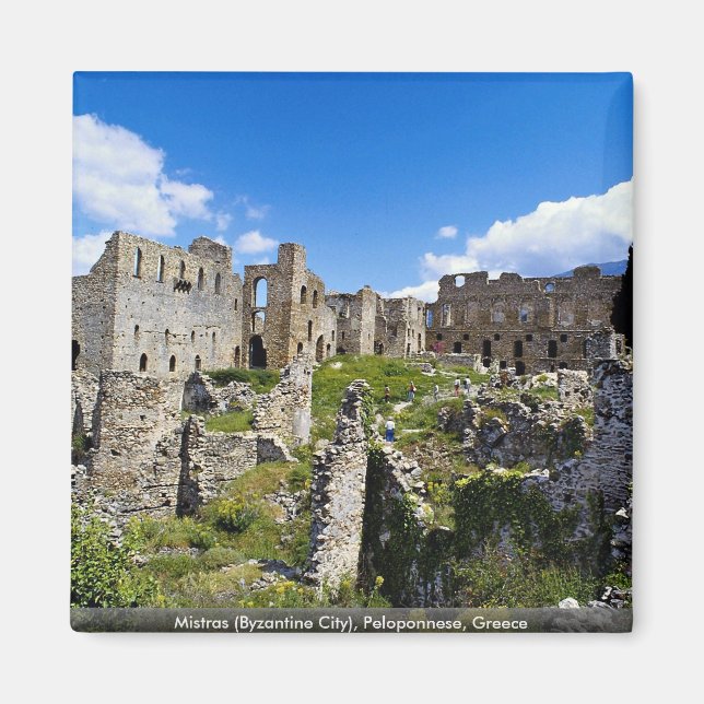 Mistras (bysantinska staden), Peloponnesos, Grekla Magnet (Framsidan)