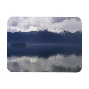 Misty Alaska Sea in Shades of Blue Magnet
