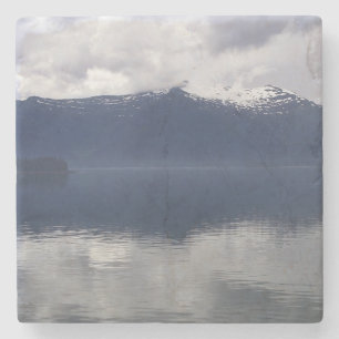 Misty Alaska Sea in Shades of Blue Stenunderlägg