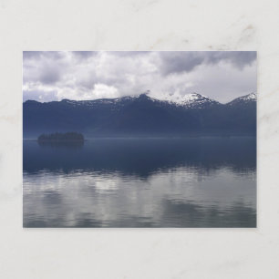 Misty Alaska Sea in Shades of Blue Vykort