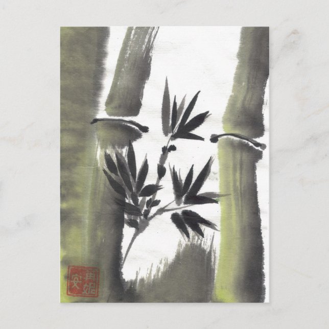 Misty Bamboo-vykort Vykort (Framsida)