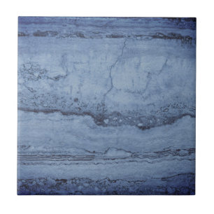 Misty Blue abstrakt Granite marble mönster Kakelplatta