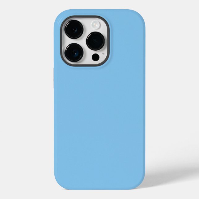 Misty Blue Solid Färg, iphone case (Baksida)
