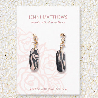 Misty Bukett med rosor Rosa Blommigt Ökning Visnin Visitkort