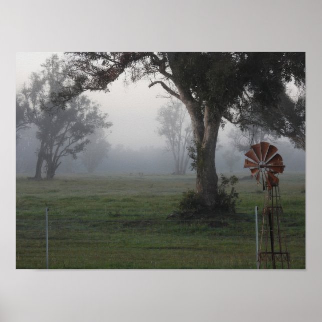 Misty Countryside Poster (Framsidan)