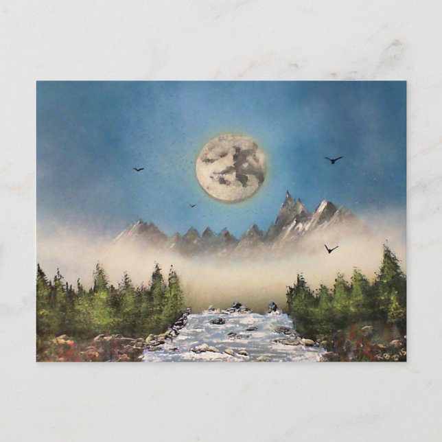 Misty Falls Vykort (Framsida)