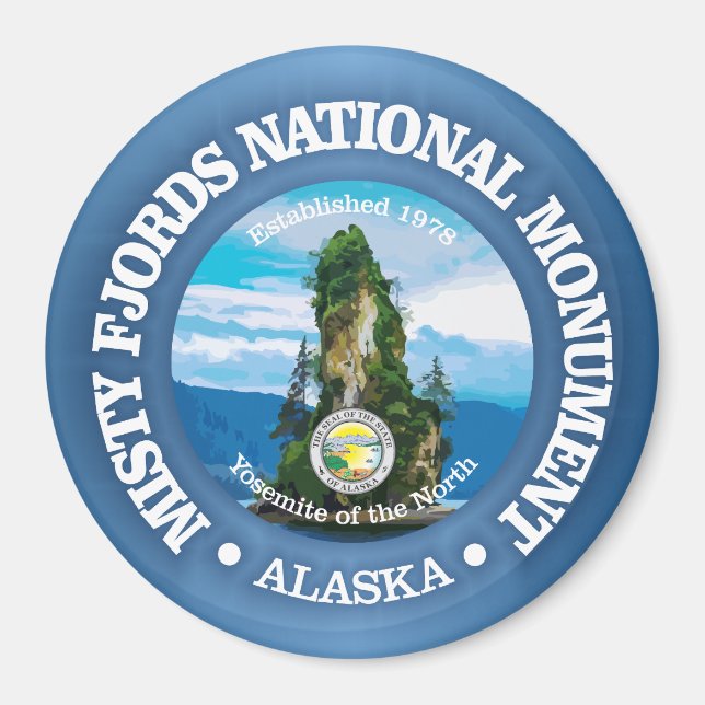 Misty Fjords (NM) Magnet (Framsidan)