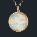 Misty Flowers vår Guldpläterat Halsband<br><div class="desc">Snygg japansk vintage - underbar för bröllop</div>