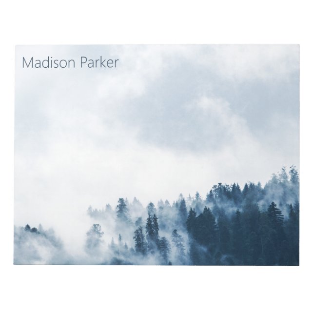 Misty Forest Anteckningsblock (Framsida)