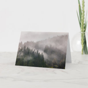 Misty Forest i bergen Kort