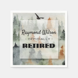 Misty Forest Masculine Party Napkins Pappersservett