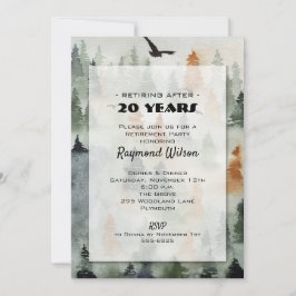 Misty Forest Pension Party Inbjudningar
