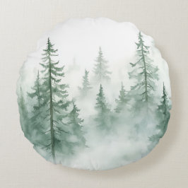 Misty Forest Rund Kudde