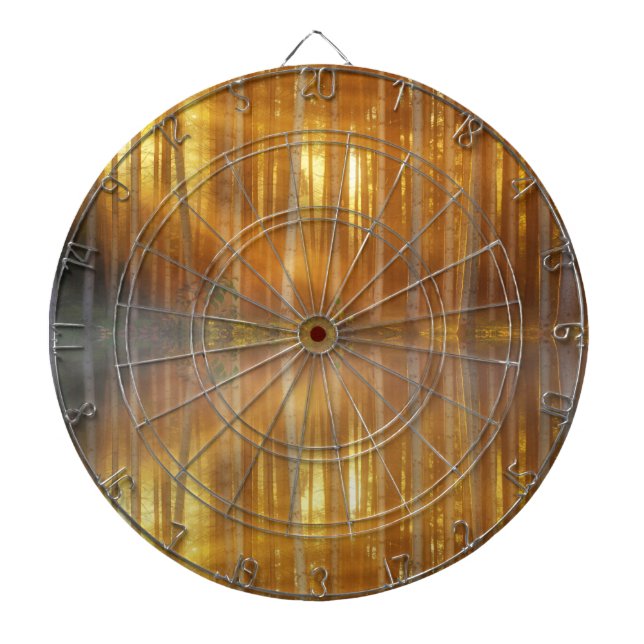 Misty Forest Scene Darttavla (Framsidan)