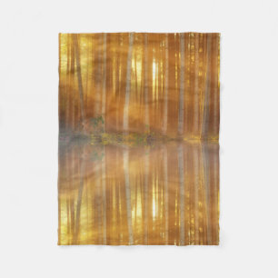Misty Forest Scene Fleecefilt