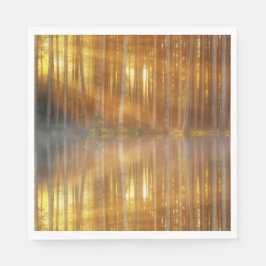 Misty Forest Scene Pappersservett