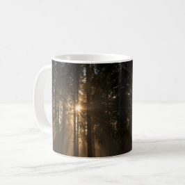 Misty Forest Sunrise Kaffemugg