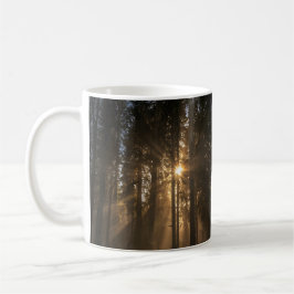Misty Forest Sunrise Kaffemugg