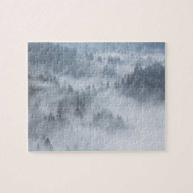 Misty Forest Valley Pussel (Horisontell)