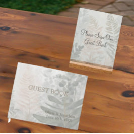 Misty Forest Wedding Guest Book Gästböcker