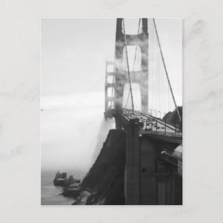 Misty Golden Grind Bridge II Vykort