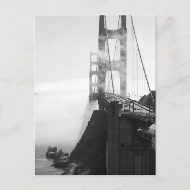 Misty Golden Grind Bridge II Vykort (Framsida)