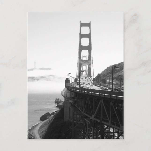 Misty Golden Grind Bridge V Vykort (Framsida)