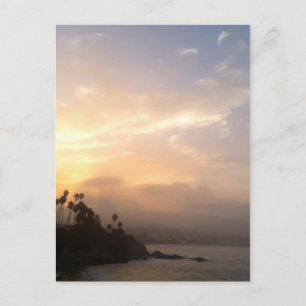 Misty Laguna Beach Sunrise-vykort Vykort