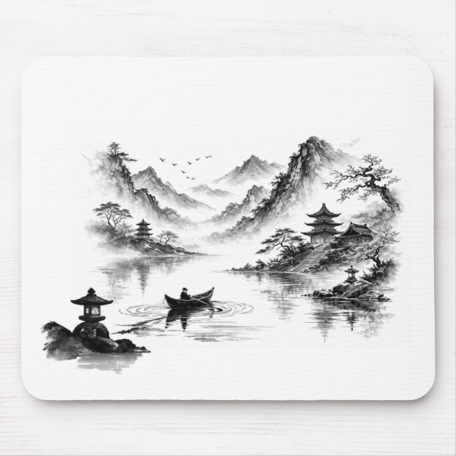 Misty Lake Mousepad 2 Musmatta (Framsidan)