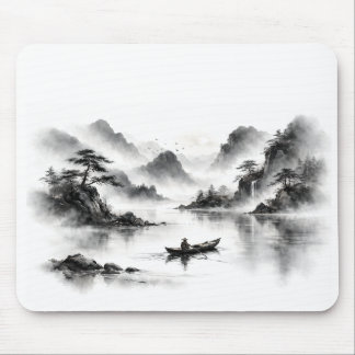 Misty Lake Mousepad Musmatta