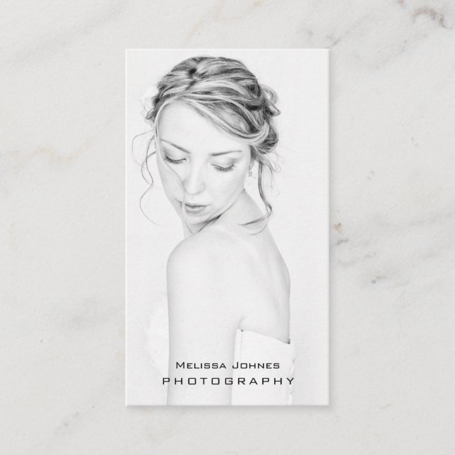 Misty Light | Affärskort för fotoskrivare Visitkort (Framsida)