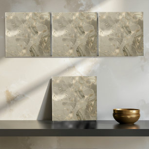 Misty Marble Abstrakt Mönster Med. Guld ID705b Kakelplatta