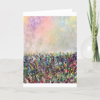 Misty Meadows Note Card<Blank Inside> Tack Kort
