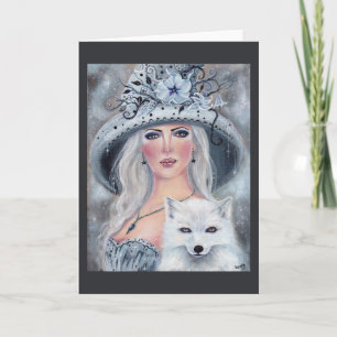 Misty moonblomhäxa och rävkort av Renee Kort