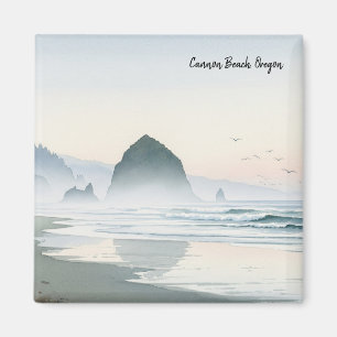 Misty Morgon Cannon Beach Oregon Magnet
