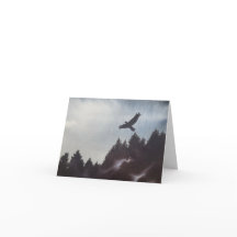 Misty Morgon i bergen Notecard