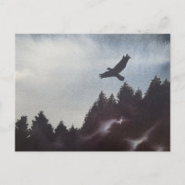 Misty Morgon i bergen Vykort