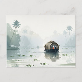 Misty Morgon i Kerala India Vykort
