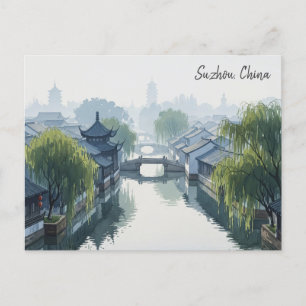 Misty Morgon Suzhou China Travel Vykort