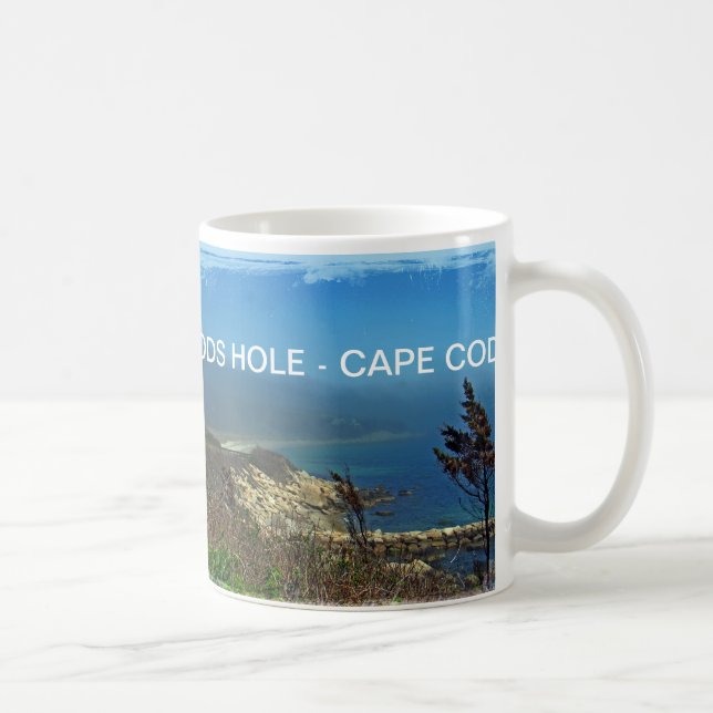 Misty Morgon vid Nobska Point - Cape Cod MORSA Kaffemugg (Höger)