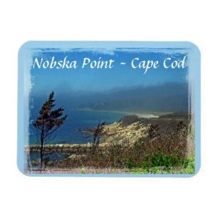 Misty Morgon vid Nobska Point - Cape Cod MORSA Magnet