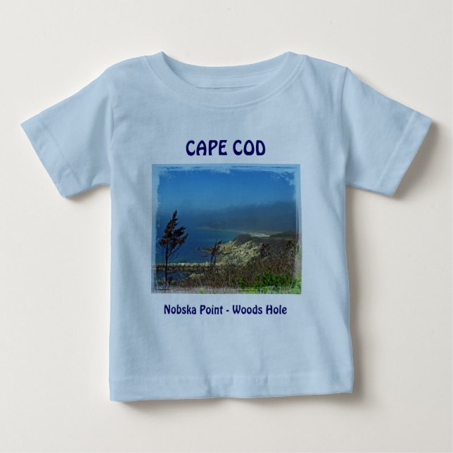 Misty Morgon vid Nobska Point - Cape Cod MORSA Tee (Framsida)